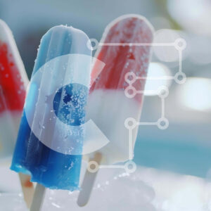 Intra Συλλεκτικό Ξύλινο Παζλ Plywood  4mm - Πατριωτικά Popsicles με φόντο πισίνα Σε Ξύλινο Κουτί - Διαστάσεις Puzzle: 10x10 cm – 25 κομμάτια