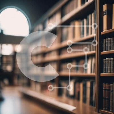 Intra Συλλεκτικό Ξύλινο Παζλ Plywood  4mm - Καλά εφοδιασμένη βιβλιοθήκη με σειρές από ράφια Σε Ξύλινο Κουτί - Διαστάσεις Puzzle: 10x10 cm – 25 κομμάτια - Image 1