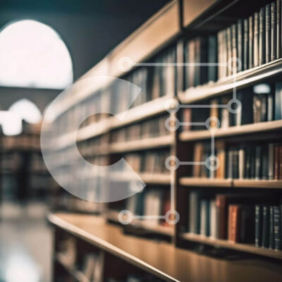 Intra Συλλεκτικό Ξύλινο Παζλ Plywood 4mm - Άδεια βιβλιοθήκη με ανθρώπους Σε Ξύλινο Κουτί - Διαστάσεις Puzzle: 10x10 cm – 25 κομμάτια - Image 1