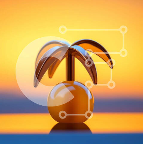 Intra Συλλεκτικό Ξύλινο Παζλ Plywood  4mm - Διακοσμητικό στολίδι φοίνικα Σε Ξύλινο Κουτί - Διαστάσεις: 10x10 cm – 25 κομμάτια - Image 1