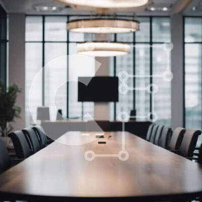 Intra Συλλεκτικό Ξύλινο Παζλ Plywood  4mm - Καλά εξοπλισμένη αίθουσα συνεδριάσεων Σε Ξύλινο Κουτί - Διαστάσεις Puzzle: 10x10 cm – 25 κομμάτια - Image 1