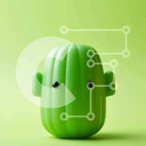 Intra Συλλεκτικό Ξύλινο Παζλ Plywood  4mm - Πράσινο παιχνίδι Κάκτος Σε Ξύλινο Κουτί - Διαστάσεις: 10x10 cm – 25 κομμάτια