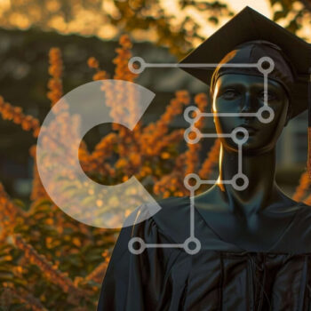 Intra Συλλεκτικό Ξύλινο Παζλ Plywood  4mm - Μαύρο άγαλμα αποφοίτησης με καπέλο και φόρεμα Σε Ξύλινο Κουτί - Διαστάσεις Puzzle: 10x10 cm – 25 κομμάτια - Image 1