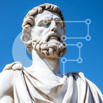 Intra Συλλεκτικό Ξύλινο Παζλ Plywood  4mm - Άγαλμα Αρχαίου Έλληνα ανθρώπου Σε Ξύλινο Κουτί - Διαστάσεις Puzzle: 10x10 cm – 25 κομμάτια - Image 1