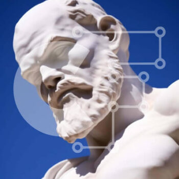 Intra Συλλεκτικό Ξύλινο Παζλ Plywood  4mm - Κοντινή εικόνα της αρχαίας ελληνικής προτομής Σε Ξύλινο Κουτί - Διαστάσεις Puzzle: 10x10 cm – 25 κομμάτια - Image 1