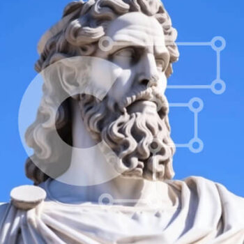 Intra Συλλεκτικό Ξύλινο Παζλ Plywood  4mm - Αρχαίο άγαλμα ενός άνδρα με μακριά μαλλιά και γένια Σε Ξύλινο Κουτί - Διαστάσεις Puzzle: 10x10 cm – 25 κομμάτια - Image 1