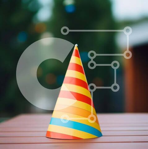 Intra Συλλεκτικό Ξύλινο Παζλ Plywood  4mm - Πολύχρωμο καπέλο για πάρτι στο τραπέζι εξωτερικού χώρου Σε Ξύλινο Κουτί - Διαστάσεις Puzzle: 10x10 cm – 25 κομμάτια - Image 1