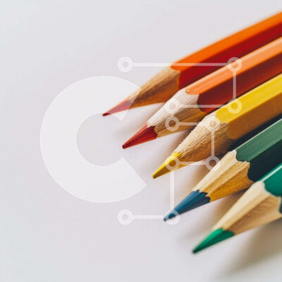 Intra Συλλεκτικό Ξύλινο Παζλ Plywood  4mm - Πολύχρωμα μολύβια Σε Ξύλινο Κουτί - Διαστάσεις: 10x10 cm – 25 κομμάτια - Image 1