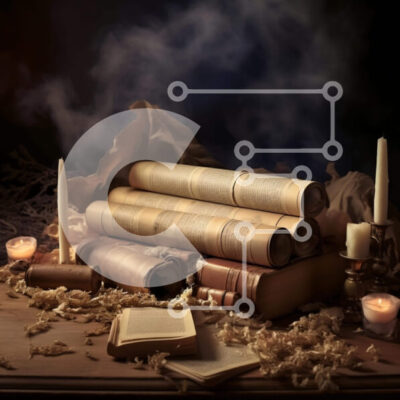 Intra Συλλεκτικό Ξύλινο Παζλ Plywood  4mm - Vintage σκηνή με παλιά βιβλία και κεριά Σε Ξύλινο Κουτί - Διαστάσεις Puzzle: 10x10 cm – 25 κομμάτια - Image 1