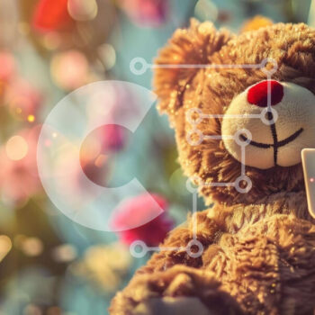 Intra Συλλεκτικό Ξύλινο Παζλ Plywood  4mm - Teddy Bear με το σήμα «Yay the Best» που περιβάλλεται από λουλούδια Σε Ξύλινο Κουτί - Διαστάσεις Puzzle: 10x10 cm – 25 κομμάτια - Image 1