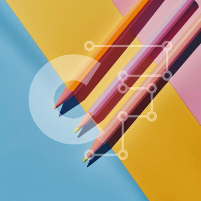 Intra Συλλεκτικό Ξύλινο Παζλ Plywood  4mm - Πολύχρωμα μολύβια σε ζωντανό φόντο Σε Ξύλινο Κουτί - Διαστάσεις: 10x10 cm – 25 κομμάτια - Image 1