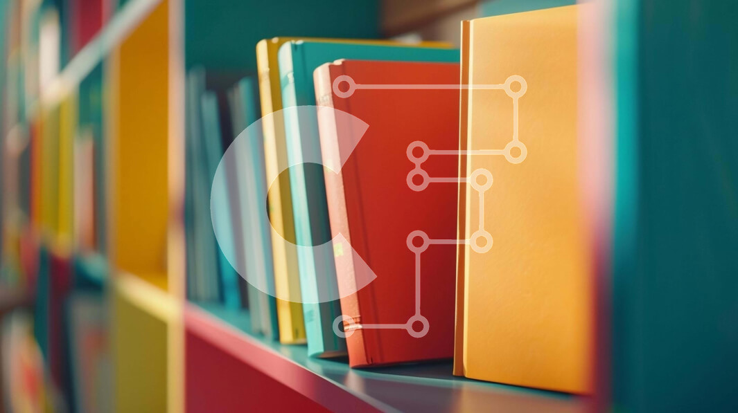 Intra Συλλεκτικό Ξύλινο Παζλ Plywood  4mm - Πολύχρωμα βιβλία στο ράφι Σε Ξύλινο Κουτί - Διαστάσεις Puzzle: 10x10 cm – 25 κομμάτια