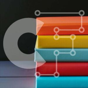 Intra Συλλεκτικό Ξύλινο Παζλ Plywood  4mm - Πολύχρωμη στοίβα βιβλίων Σε Ξύλινο Κουτί - Διαστάσεις Puzzle: 10x10 cm – 25 κομμάτια