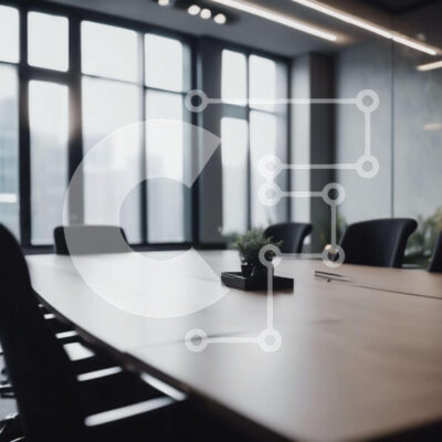 Intra Συλλεκτικό Ξύλινο Παζλ Plywood 4mm - Τραπέζι συνεδριάσεων σε κενό χώρο γραφείου Σε Ξύλινο Κουτί - Διαστάσεις Puzzle: 10x10 cm – 25 κομμάτια - Image 1