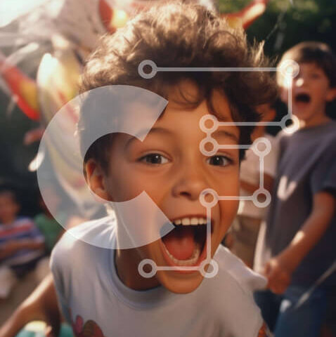 Intra Συλλεκτικό Ξύλινο Παζλ Plywood  4mm - Χαρούμενο νεαρό αγόρι που χαμογελά στην κάμερα Σε Ξύλινο Κουτί - Διαστάσεις Puzzle: 10x10 cm – 25 κομμάτια - Image 1