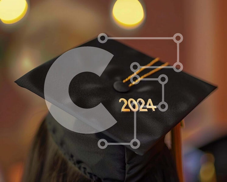 Intra Συλλεκτικό Ξύλινο Παζλ Plywood  4mm - Μαύρο καπέλο αποφοίτησης με έτος 2024 Σε Ξύλινο Κουτί - Διαστάσεις Puzzle: 10x10 cm – 25 κομμάτια