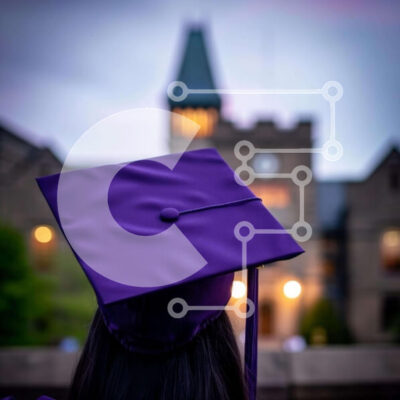 Intra Συλλεκτικό Ξύλινο Παζλ Plywood  4mm - Άτομο με Μωβ Καπάκι Αποφοίτησης Σε Ξύλινο Κουτί - Διαστάσεις Puzzle: 10x10 cm – 25 κομμάτια - Image 1