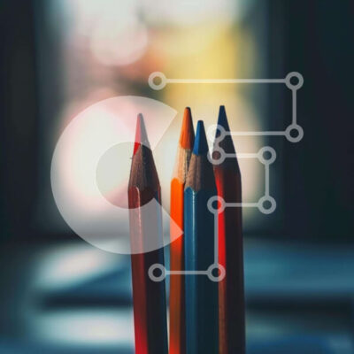 Intra Συλλεκτικό Ξύλινο Παζλ Plywood  4mm - Πολύχρωμα μολύβια και χαρτί Σε Ξύλινο Κουτί - Διαστάσεις Puzzle: 10x10 cm – 25 κομμάτια - Image 1