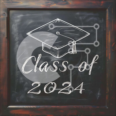 Intra Συλλεκτικό Ξύλινο Παζλ Plywood  4mm - Πινακίδα Μαυροπίνακα τάξης 2024 με καπάκι αποφοίτησης Σε Ξύλινο Κουτί - Διαστάσεις Puzzle: 10x10 cm – 25 κομμάτια - Image 1