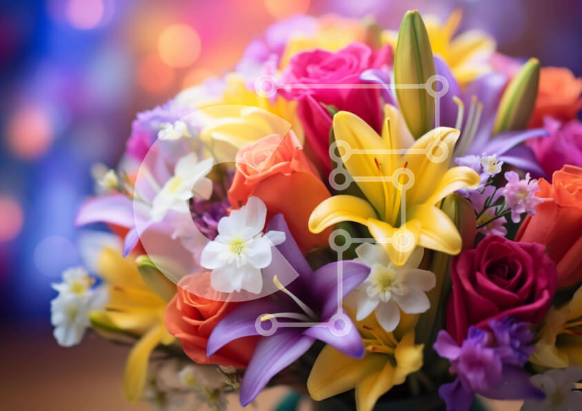 Intra Συλλεκτικό Ξύλινο Παζλ Plywood  4mm - Βάζο με πολύχρωμα λουλούδια Σε Ξύλινο Κουτί - Διαστάσεις: 10x10 cm – 25 κομμάτια