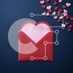 Intra Συλλεκτικό Ξύλινο Παζλ Plywood  4mm - Φάκελος του Αγίου Βαλεντίνου με άνοιγμα σε σχήμα καρδιάς και διάσπαρτες καρδιές Σε Ξύλινο Κουτί - Διαστάσεις: 10x10 cm – 25 κομμάτια