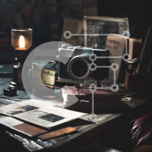 Intra Συλλεκτικό Ξύλινο Παζλ Plywood  4mm - Επιτραπέζια σκηνή που σχετίζεται με τη φωτογραφία Σε Ξύλινο Κουτί - Διαστάσεις: 10x10 cm – 25 κομμάτια