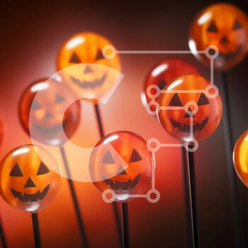 Intra Συλλεκτικό Ξύλινο Παζλ Plywood  4mm - Γλειφιτζούρια και διακοσμητικά με θέμα το Halloween Σε Ξύλινο Κουτί - Διαστάσεις Puzzle: 10x10 cm – 25 κομμάτια - Image 1