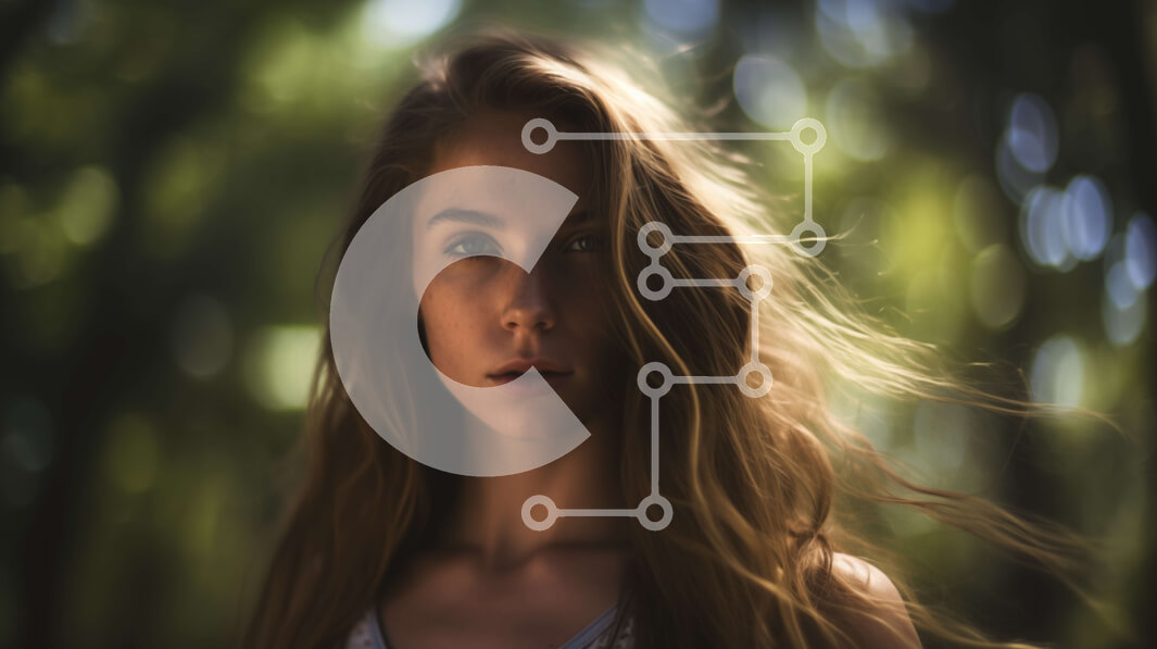 Intra Συλλεκτικό Ξύλινο Παζλ Plywood  4mm - Πορτρέτο μιας νεαρής γυναίκας σε ένα μυστηριώδες δάσος Σε Ξύλινο Κουτί - Διαστάσεις: 10x10 cm – 25 κομμάτια