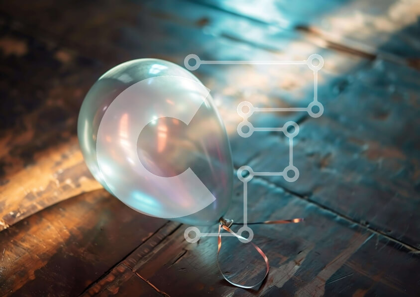 Intra Συλλεκτικό Ξύλινο Παζλ Plywood  4mm - Διαυγές μπαλόνι σε ξύλινο πάτωμα Σε Ξύλινο Κουτί - Διαστάσεις: 10x10 cm – 25 κομμάτια