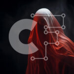 Intra Συλλεκτικό Ξύλινο Παζλ Plywood  4mm – Mysterious Red Ghost in the Dark with Smoke Σε Ξύλινο Κουτί – Διαστάσεις Puzzle: 10×10 cm – 25 κομμάτια