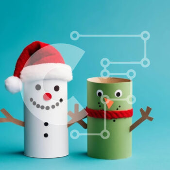 Intra Συλλεκτικό Ξύλινο Παζλ Plywood  4mm - Διακοσμήσεις σε ρολό χαρτιού υγείας διακοπών Σε Ξύλινο Κουτί - Διαστάσεις Puzzle: 10x10 cm – 25 κομμάτια - Image 1