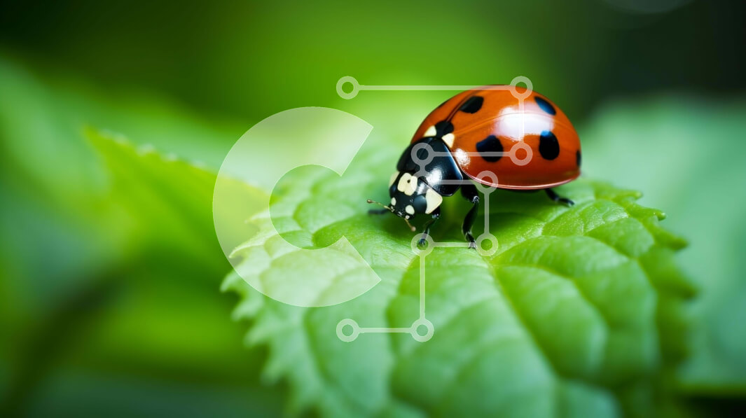 Intra Συλλεκτικό Ξύλινο Παζλ Plywood  4mm - Πασχαλίτσα στα πράσινα φύλλα Σε Ξύλινο Κουτί - Διαστάσεις: 10x10 cm – 25 κομμάτια