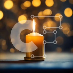 Intra Συλλεκτικό Ξύλινο Παζλ Plywood  4mm - Μονό αναμμένο κερί για ζεστασιά και άνεση Σε Ξύλινο Κουτί - Διαστάσεις Puzzle: 10x10 cm – 25 κομμάτια