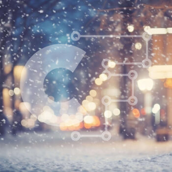 Intra Συλλεκτικό Ξύλινο Παζλ Plywood 4mm - Snowy City Street τη νύχτα Σε Ξύλινο Κουτί - Διαστάσεις Puzzle: 10x10 cm – 25 κομμάτια - Image 1