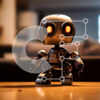 Intra Συλλεκτικό Ξύλινο Παζλ Plywood  4mm - Ρομπότ κίνησης σε ξύλινο τραπέζι Σε Ξύλινο Κουτί - Διαστάσεις Puzzle: 10x10 cm – 25 κομμάτια - Image 1