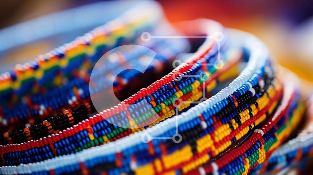 Intra Συλλεκτικό Ξύλινο Παζλ Plywood  4mm - Πολύχρωμο βραχιόλι στοίβας κινηματογράφηση σε πρώτο πλάνο Σε Ξύλινο Κουτί - Διαστάσεις Puzzle: 10x10 cm – 25 κομμάτια