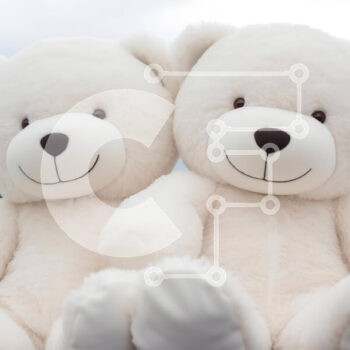 Intra Συλλεκτικό Ξύλινο Παζλ Plywood  4mm - Λευκά αρκουδάκια στο αυτοκίνητο Σε Ξύλινο Κουτί - Διαστάσεις Puzzle: 10x10 cm – 25 κομμάτια - Image 1