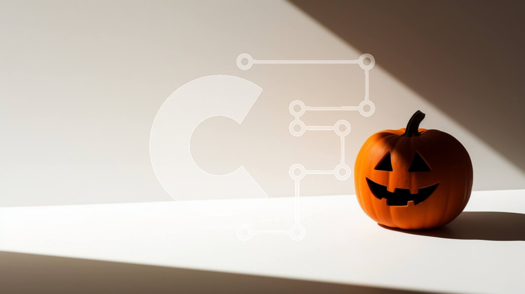 Intra Συλλεκτικό Ξύλινο Παζλ Plywood  4mm - Κολοκύθα αποκριών στο λευκό τραπέζι Σε Ξύλινο Κουτί - Διαστάσεις Puzzle: 10x10 cm – 25 κομμάτια