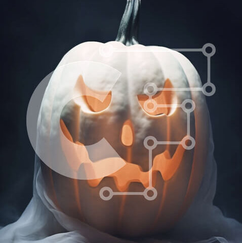 Intra Συλλεκτικό Ξύλινο Παζλ Plywood 4mm - Ξύλινη σκαλιστή διακόσμηση κολοκύθας για το Halloween Σε Ξύλινο Κουτί - Διαστάσεις Puzzle: 10x10 cm – 25 κομμάτια - Image 1