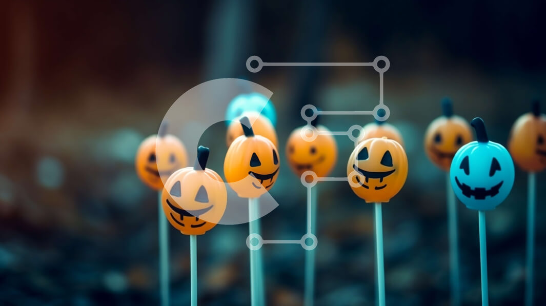 Intra Συλλεκτικό Ξύλινο Παζλ Plywood  4mm - Γλειφιτζούρια σε σχήμα κολοκύθας για αποκριάτικο πάρτι ή εκδήλωση Σε Ξύλινο Κουτί - Διαστάσεις Puzzle: 10x10 cm – 25 κομμάτια