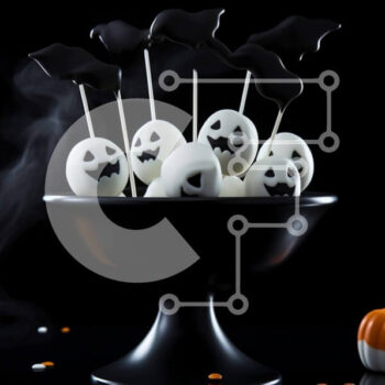 Intra Συλλεκτικό Ξύλινο Παζλ Plywood  4mm - Διακοσμήσεις με θέμα το Halloween σε μαύρο μπολ με καπνό Σε Ξύλινο Κουτί - Διαστάσεις Puzzle: 10x10 cm – 25 κομμάτια - Image 1