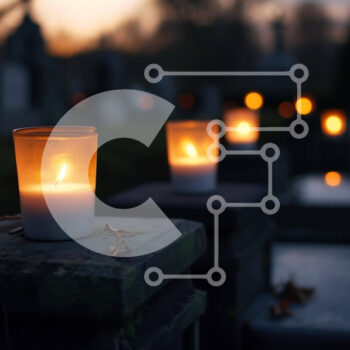 Intra Συλλεκτικό Ξύλινο Παζλ Plywood  4mm - Κεριά νεκροταφείων σε τσιμεντόλιθους Σε Ξύλινο Κουτί - Διαστάσεις Puzzle: 10x10 cm – 25 κομμάτια - Image 1