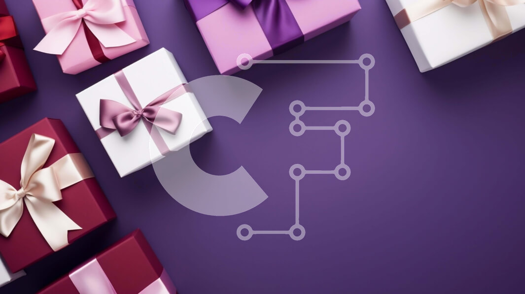 Intra Συλλεκτικό Ξύλινο Παζλ Plywood  4mm - Πολύχρωμα κουτιά δώρων σε μωβ φόντο Σε Ξύλινο Κουτί - Διαστάσεις: 10x10 cm – 25 κομμάτια