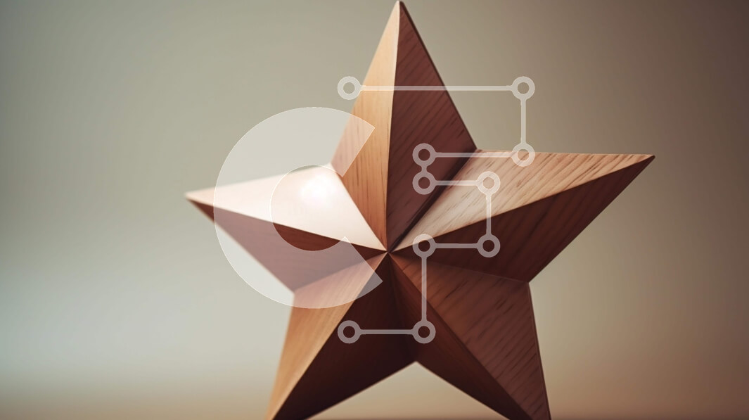 Intra Συλλεκτικό Ξύλινο Παζλ Plywood  4mm - Ξύλινο γλυπτό σε σχήμα αστεριού στο έδαφος Σε Ξύλινο Κουτί - Διαστάσεις: 10x10 cm – 25 κομμάτια