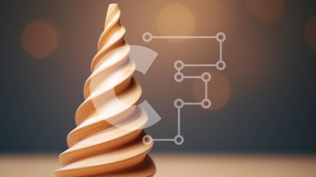 Intra Συλλεκτικό Ξύλινο Παζλ Plywood  4mm - Ξύλινο γλυπτό σε χωνάκι παγωτού σε τραπέζι Σε Ξύλινο Κουτί - Διαστάσεις: 10x10 cm – 25 κομμάτια