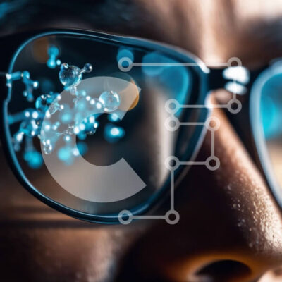 Intra Συλλεκτικό Ξύλινο Παζλ Plywood  4mm - Άνδρας που φορά γυαλιά με ενσωματωμένα κρύσταλλα Σε Ξύλινο Κουτί - Διαστάσεις Puzzle: 10x10 cm – 25 κομμάτια - Image 1