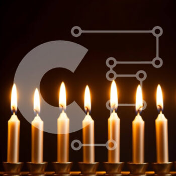 Intra Συλλεκτικό Ξύλινο Παζλ Plywood  4mm - Επίχρυση Μενόρα με αναμμένα κεριά Σε Ξύλινο Κουτί - Διαστάσεις Puzzle: 10x10 cm – 25 κομμάτια - Image 1