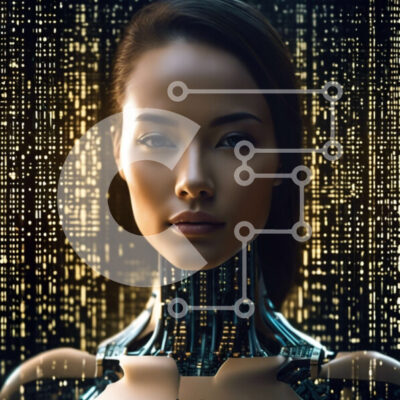 Intra Συλλεκτικό Ξύλινο Παζλ Plywood  4mm - Θηλυκό ρομπότ με τεχνητό πρόσωπο και σώμα Σε Ξύλινο Κουτί - Διαστάσεις Puzzle: 10x10 cm – 25 κομμάτια - Image 1