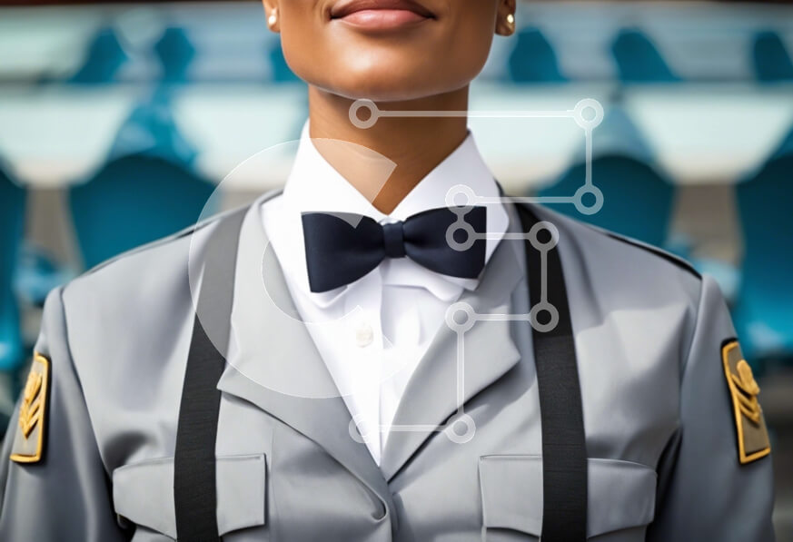 Intra Συλλεκτικό Ξύλινο Παζλ Plywood  4mm - Κομψή γυναίκα με στολή με παπιγιόν και ζαρτιέρες Σε Ξύλινο Κουτί - Διαστάσεις Puzzle: 10x10 cm – 25 κομμάτια