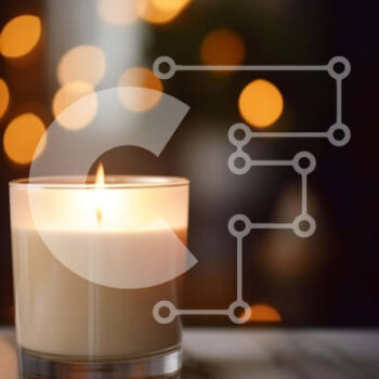 Intra Συλλεκτικό Ξύλινο Παζλ Plywood  4mm - Αναμμένο κερί σε μαρμάρινη επιφάνεια Σε Ξύλινο Κουτί - Διαστάσεις: 10x10 cm – 25 κομμάτια - Image 1